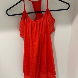 Lululemon Vibrant Coral Sleeveless Top